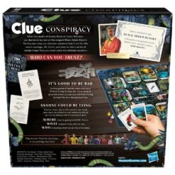 Clue Conspiracy Board Game, Secret Role Games For 4-10 Players, Mystery Games, Ages 14+ -Hasbro Toyland 0014a6f43ec978491f01fce9b0cd5a709f05f985