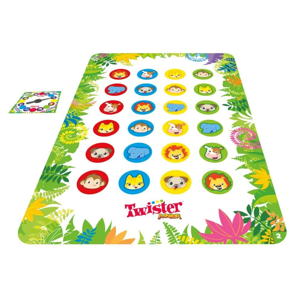 Twister Junior Game, Animal Adventure 2-Sided Mat, Game For 2-4 Players, Ages 3 And Up 4 Twister Junior Game, Animal Adventure 2-Sided Mat, Game For 2-4 Players, Ages 3 And Up - Image 2