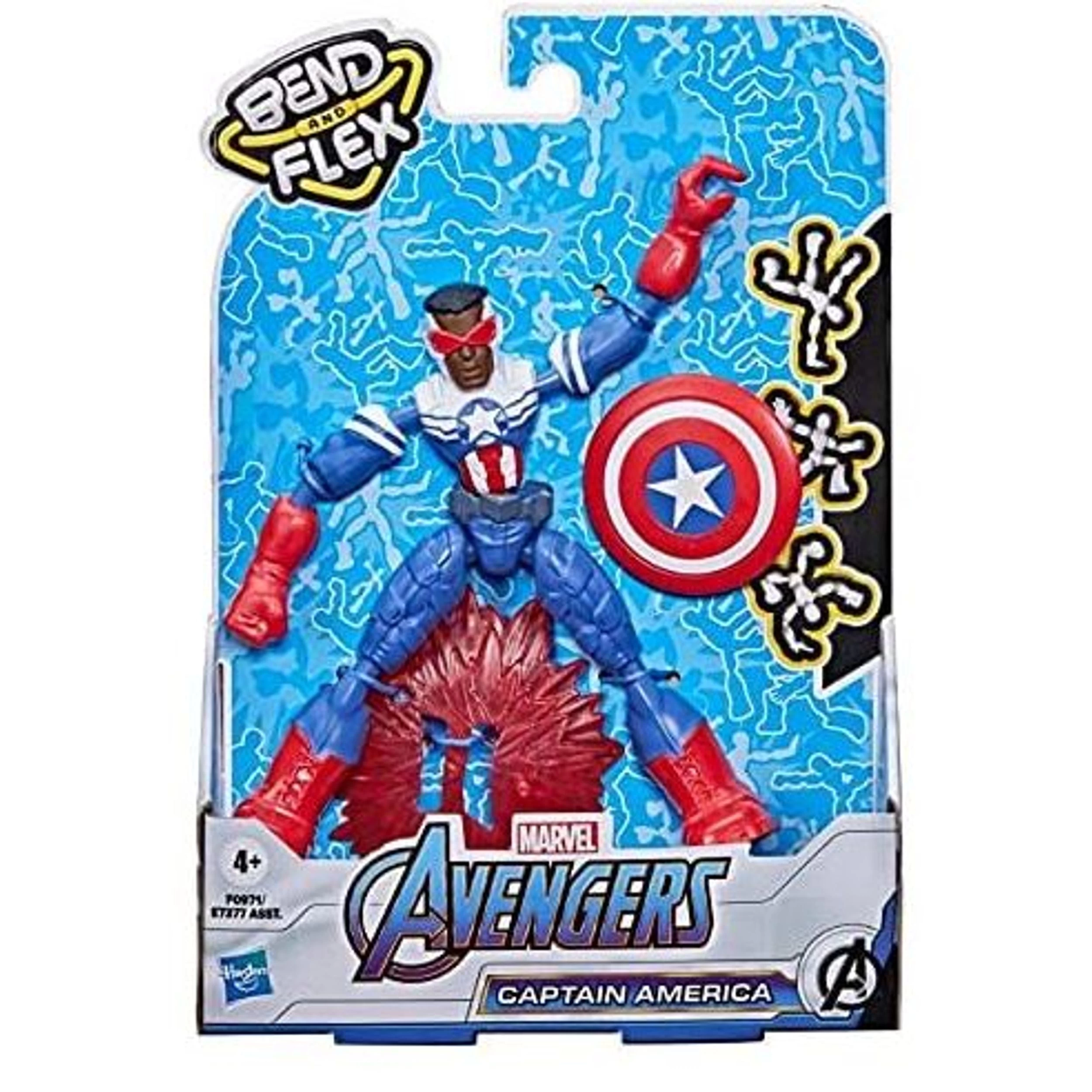 Hasbro Marvel Avengers Bend And Flex Captain America Falcon Toys 3 Hasbro Marvel Avengers Bend And Flex Captain America Falcon Toys