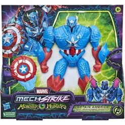 Hasbro Marvel Avengers Mech Strike Monster Hunter Captain America Hunter Suit Toys