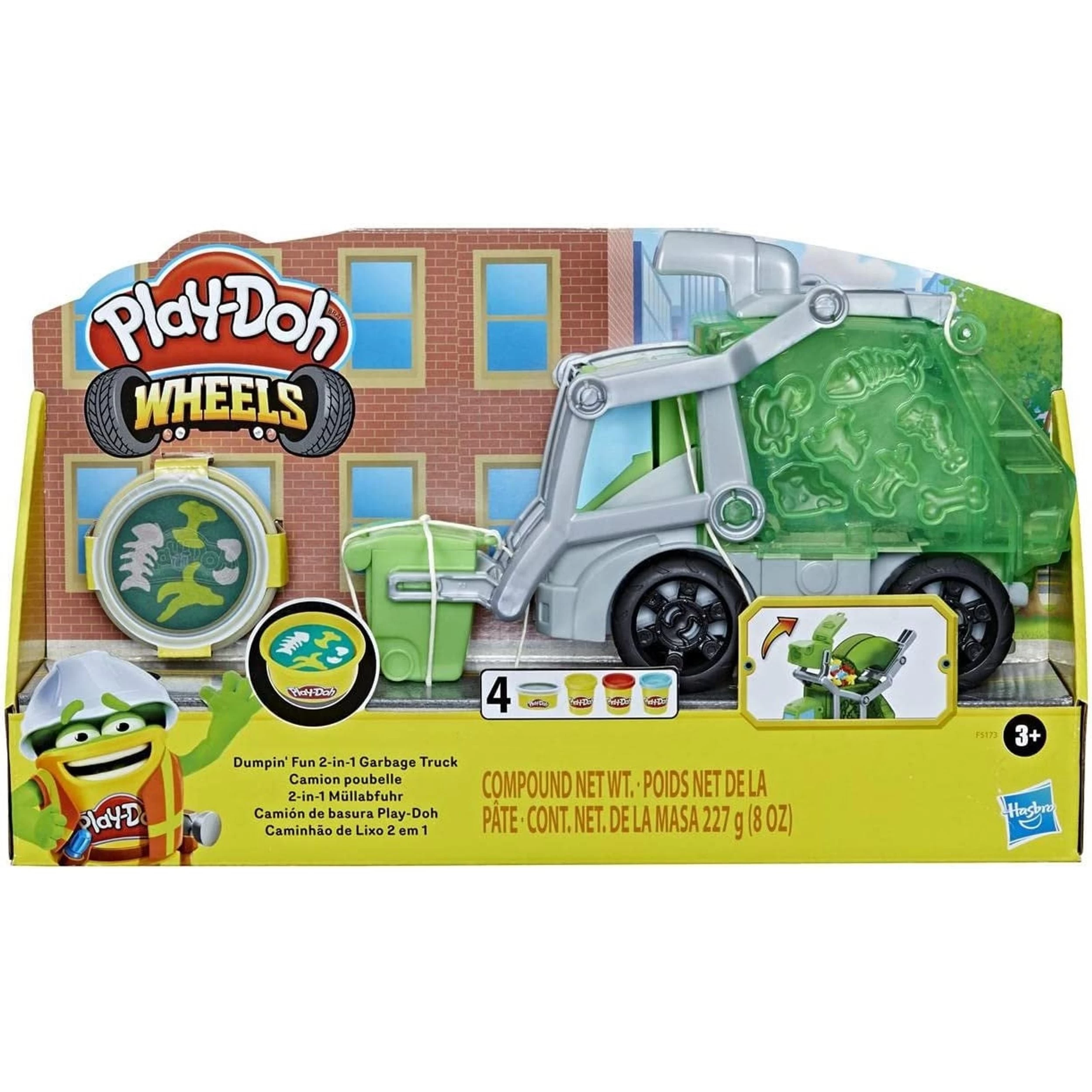 Hasbro Play-Doh Wheels Dumpin Fun 2 In 1 Garbage Truck 3 Hasbro Play-Doh Wheels Dumpin Fun 2 In 1 Garbage Truck