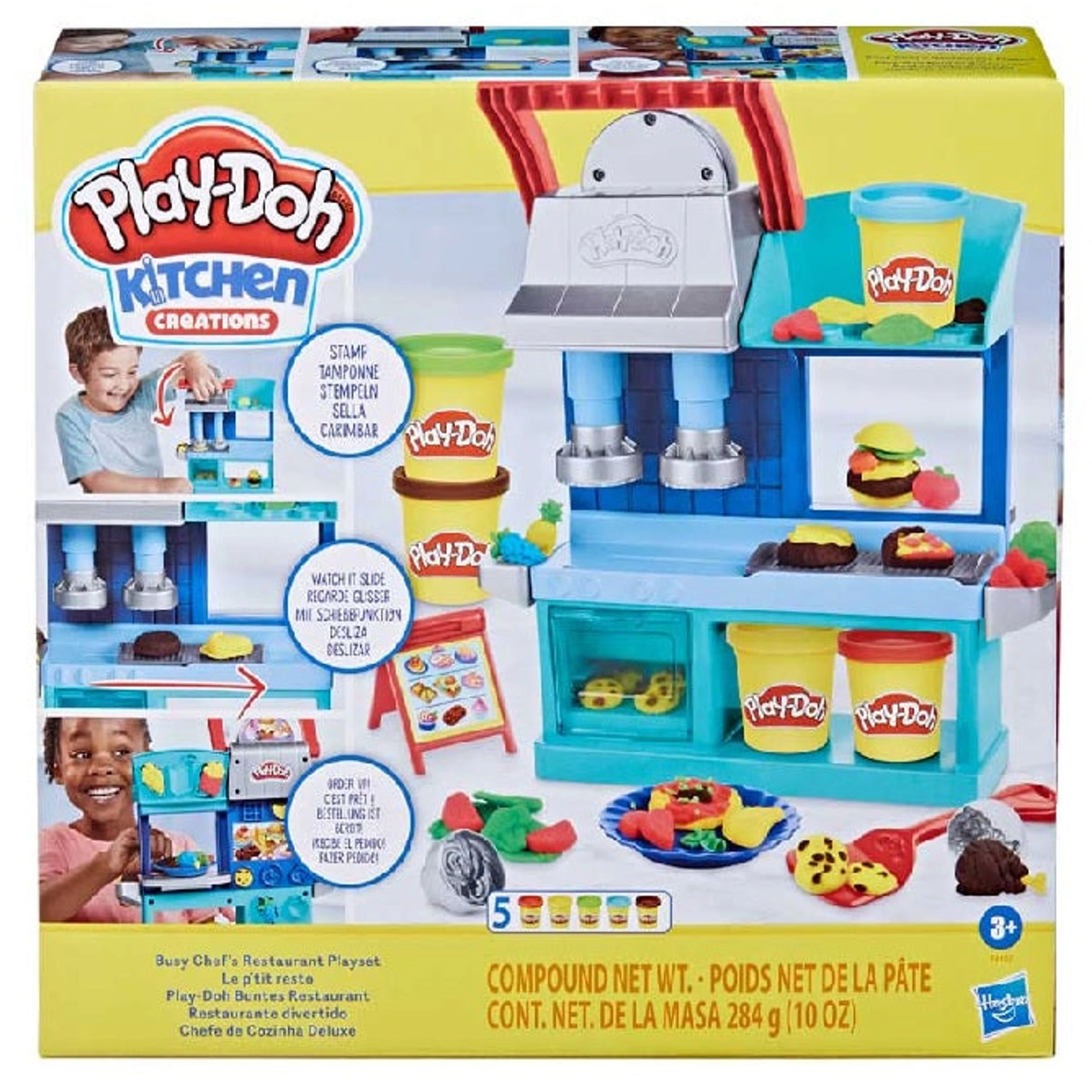 Hasbro Play Doh Busy Chefs Restaurant Playset | Toys 3 Hasbro Play Doh Busy Chefs Restaurant Playset | Toys
