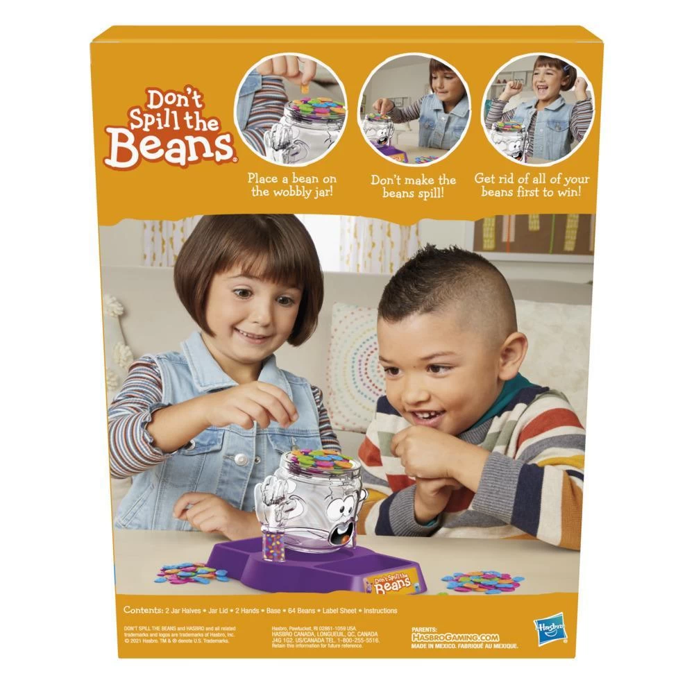 Don't Spill The Beans, Easy And Fun Preschool Board Game For Kids Ages 3 And Up, For 2 Players 5 Don't Spill The Beans, Easy And Fun Preschool Board Game For Kids Ages 3 And Up, For 2 Players - Image 3