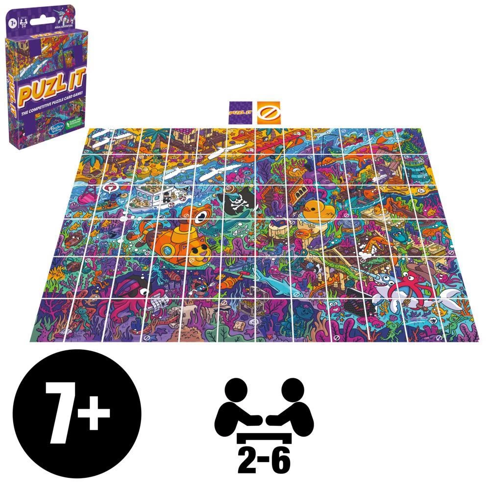 Puzl It Game: Aqua Adventure, The Competitive Puzzle Card Game, Family Games For Ages 7+ 4 Puzl It Game: Aqua Adventure, The Competitive Puzzle Card Game, Family Games For Ages 7+ - Image 2