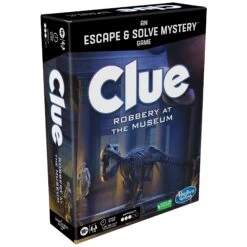 Clue Board Game Robbery At The Museum, Clue Escape Room Game, Cooperative Family Game