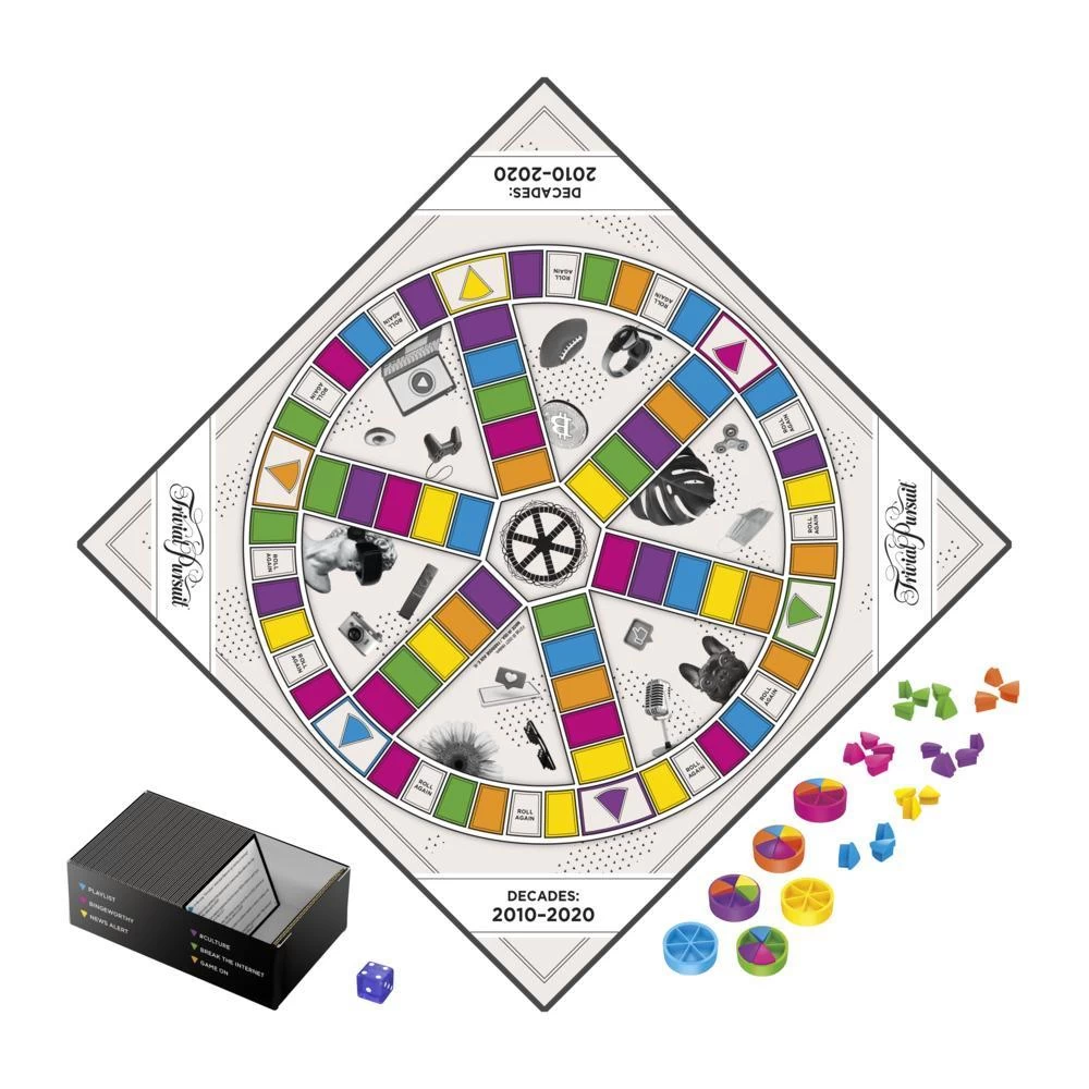 Trivial Pursuit Decades 2010 To 2020 Board Game For Adults And Teens, Pop Culture Trivia Game, Ages 16 And Up 8 Trivial Pursuit Decades 2010 To 2020 Board Game For Adults And Teens, Pop Culture Trivia Game, Ages 16 And Up - Image 6