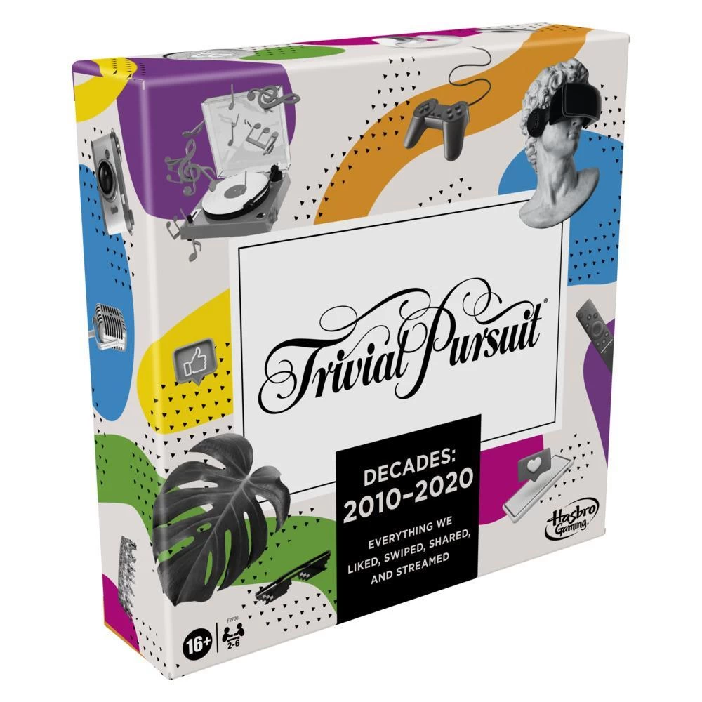 Trivial Pursuit Decades 2010 To 2020 Board Game For Adults And Teens, Pop Culture Trivia Game, Ages 16 And Up 3 Trivial Pursuit Decades 2010 To 2020 Board Game For Adults And Teens, Pop Culture Trivia Game, Ages 16 And Up