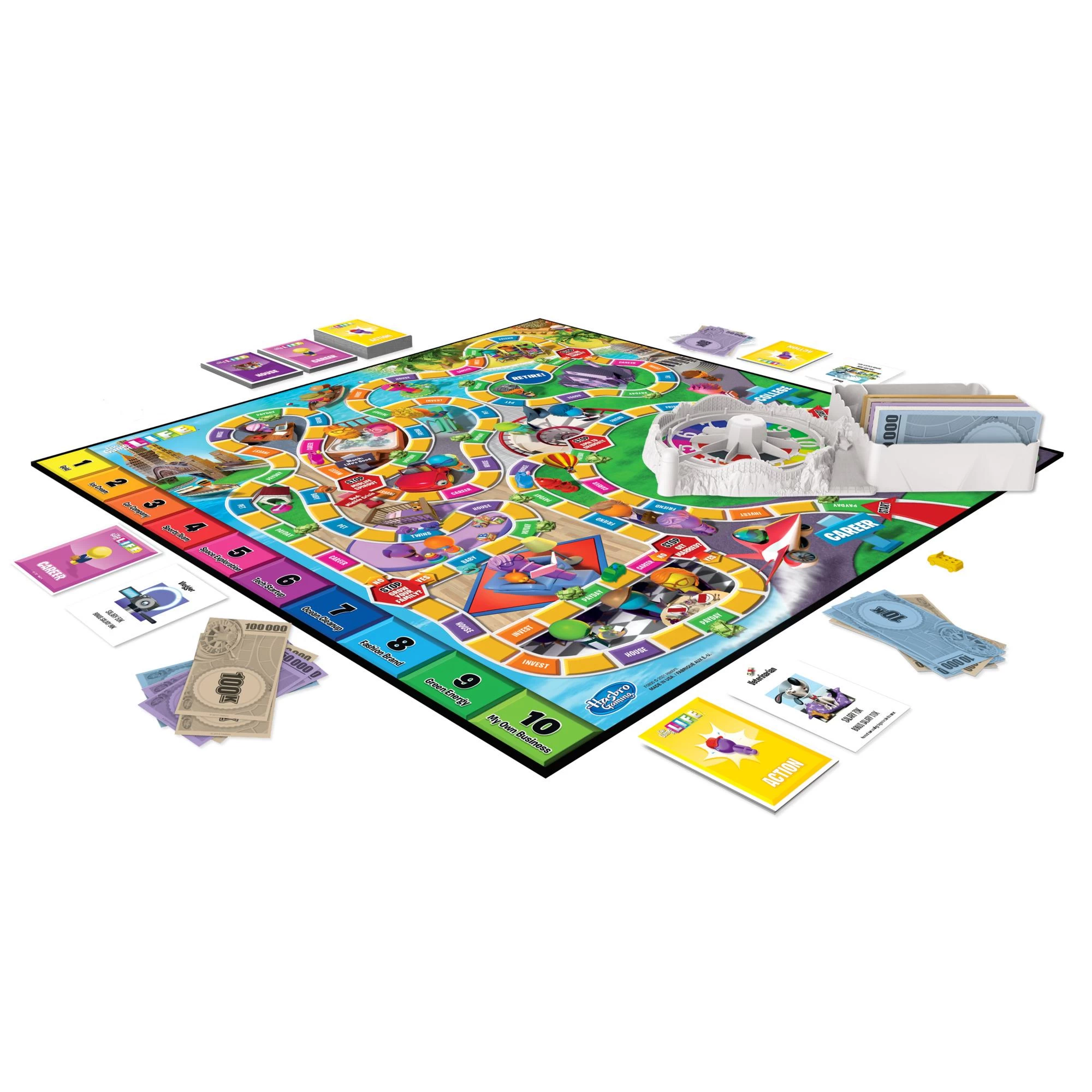 The Game Of Life Game, Family Board Game For 2 To 4 Players, For Kids Ages 8 And Up, Includes Colorful Pegs 4 The Game Of Life Game, Family Board Game For 2 To 4 Players, For Kids Ages 8 And Up, Includes Colorful Pegs - Image 2