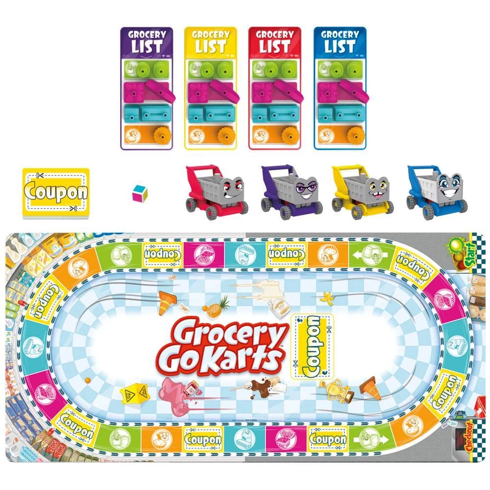 Grocery Go Karts Board Game For Preschoolers And Kids Ages 4 And Up, Preschool Games 4 Grocery Go Karts Board Game For Preschoolers And Kids Ages 4 And Up, Preschool Games - Image 2