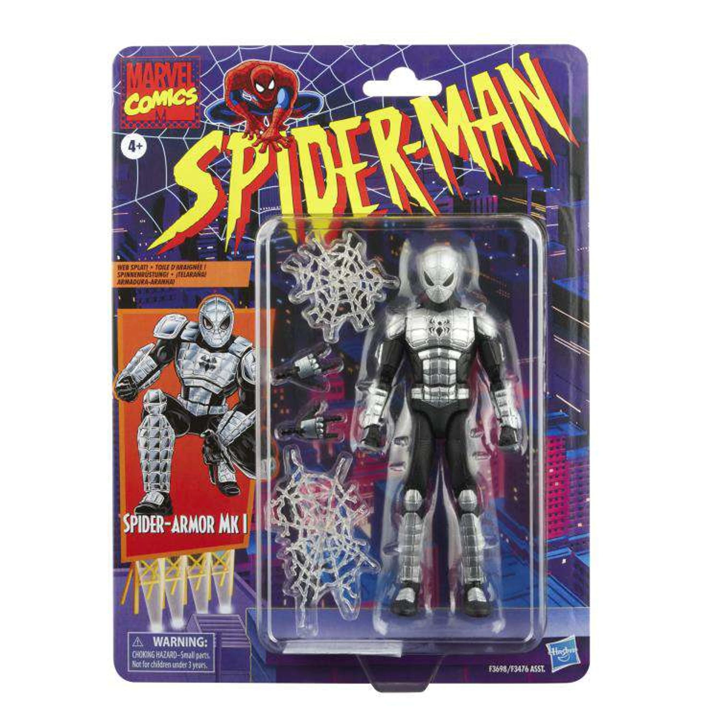 Hasbro Marvel Legends Vintage Armored Spider-Man Action Figure 5 Hasbro Marvel Legends Vintage Armored Spider-Man Action Figure - Image 3
