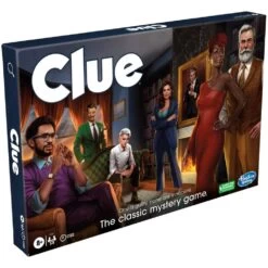 Clue Board Game, Mystery Games For 2-6 Players, Family Games For Kids Ages 8 And Up