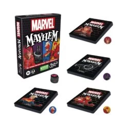 Marvel Mayhem Card Game, Featuring Marvel Super Heroes, Fun Family Game For Ages 8+, Fast-Paced, Easy To Learn Game -Hasbro Toyland 9ba55da221abc43b897f974ed1bcf59e53c890de