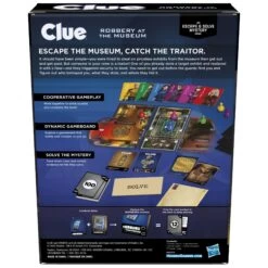 Clue Board Game Robbery At The Museum, Clue Escape Room Game, Cooperative Family Game -Hasbro Toyland FF5BAC9EA12A4BE2B97FBA1D39251E59