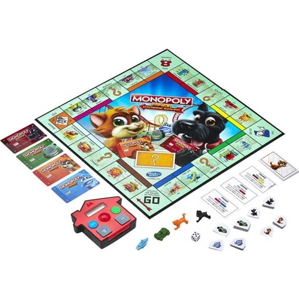 Hasbro Monopoly Junior Elektronisk Bank 4 Hasbro Monopoly Junior Elektronisk Bank - Image 2