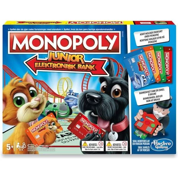 Hasbro Monopoly Junior Elektronisk Bank 3 Hasbro Monopoly Junior Elektronisk Bank