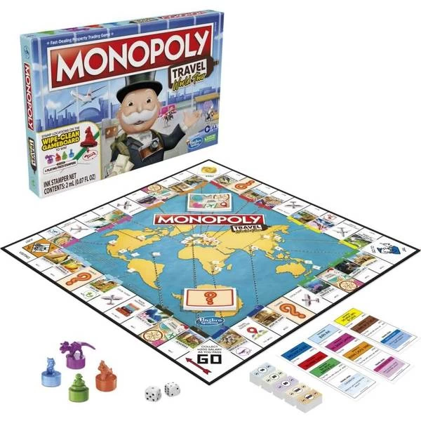Hasbro Monopoly Travel World Tour Travel 6 Hasbro Monopoly Travel World Tour Travel - Image 4