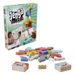 Jenga Maker, Genuine Blocks, Stacking Tower Game, Game For Kids Ages 8 And Up, Game For 2-6 Players -Hasbro Toyland b06bde15af86e4864cdf4ec1188bab953a5b6f99
