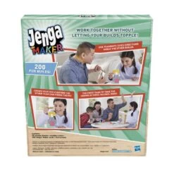 Jenga Maker, Genuine Blocks, Stacking Tower Game, Game For Kids Ages 8 And Up, Game For 2-6 Players -Hasbro Toyland b52807f72733aa53af75bfa3a0cf92bfc24d0bef