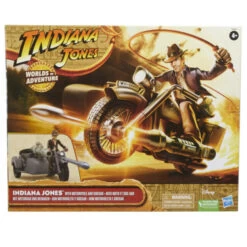Hasbro Indiana Jones: Worlds Of Adventure - Indiana Jones With Motorcycle And Sidecar