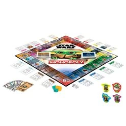 Hasbro Spanish Star Wars Mandalorian The Child Monopoly Game