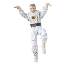 Hasbro Power Rangers X Cobra Kai Ligtning Collection Action Figure Morphed Daniel LaRusso White Crane Ranger - 15 CM